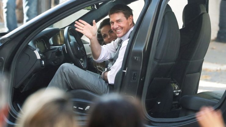 FILE PHOTO: Actor Tom Cruise is seen on the set of “Mission Impossible 7” in Rome
