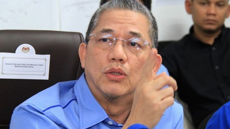 Menteri Kanan Kerja Raya Datuk Seri Fadillah Yusof. - Foto ihsan Malay Mail