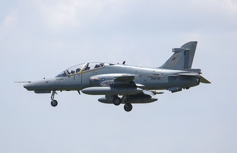 Pesawat pejuang Hawk milik TUDM. - Foto ihsan Wikipedia