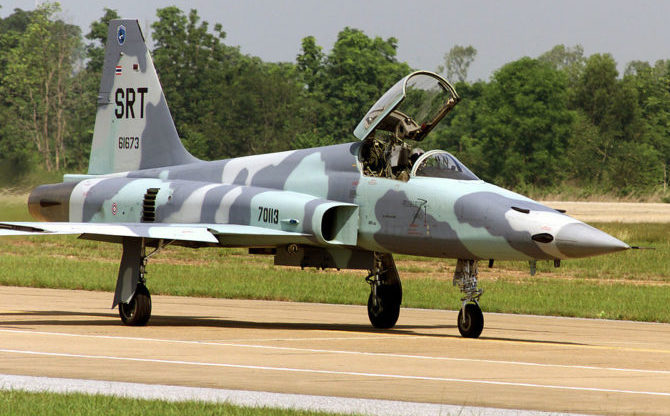 Jet F-5 milik Tentera Udara Diraja Thailand. - Foto ihsan Wikipedia