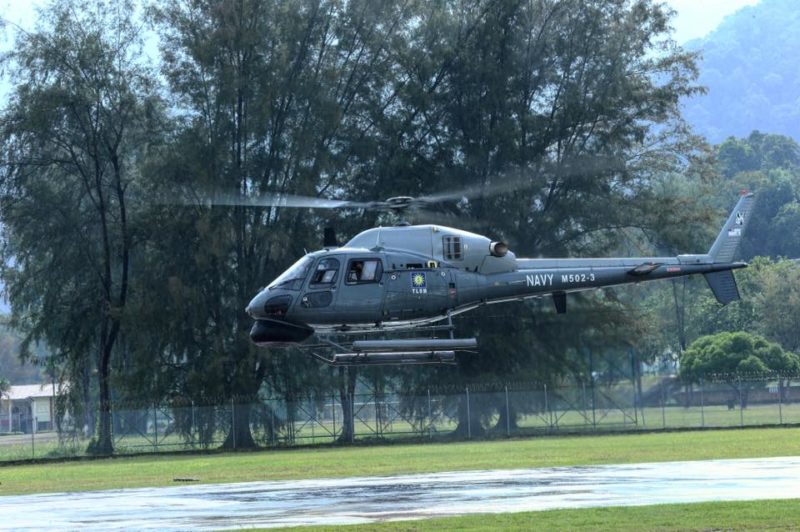 Helikopter AS555SN Fennec milik Tentera Laut Diraja Malaysia (TLDM) dikendalikan oleh Skuadron 502. - Foto ihsan Facebook/Fathu Radi