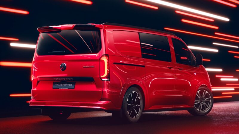 Volkswagen Transporter Sportline rear quarter