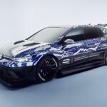 Kereta pameran Golf R 24H kini dipamerkan kepada umum di Ring Boulevard di Nürburgring