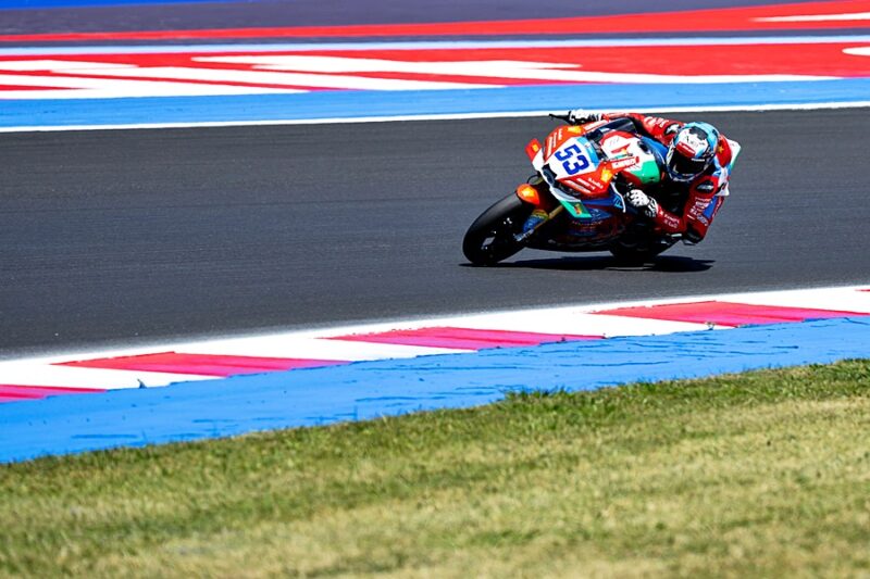 Valentin Debise dengan jentera ZXMOTO di Misano.