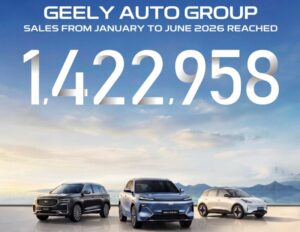 Poster jualan global Geely Auto H1 2026