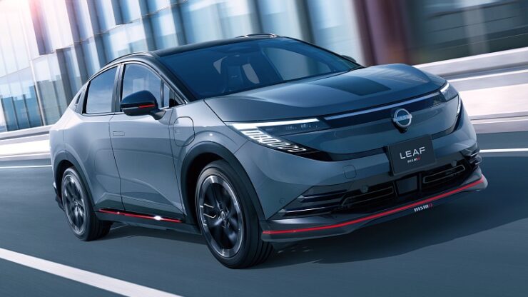 Gambar depan Nissan LEAF NISMO 2026