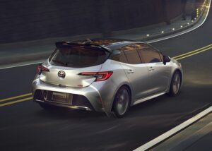 Gambar belakang Toyota Corolla Hatchback 2027