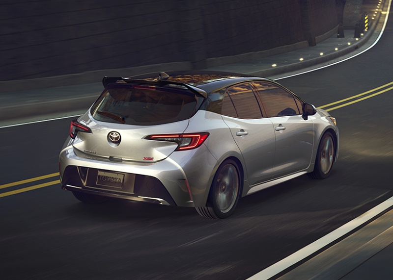 Gambar belakang Toyota Corolla Hatchback 2027