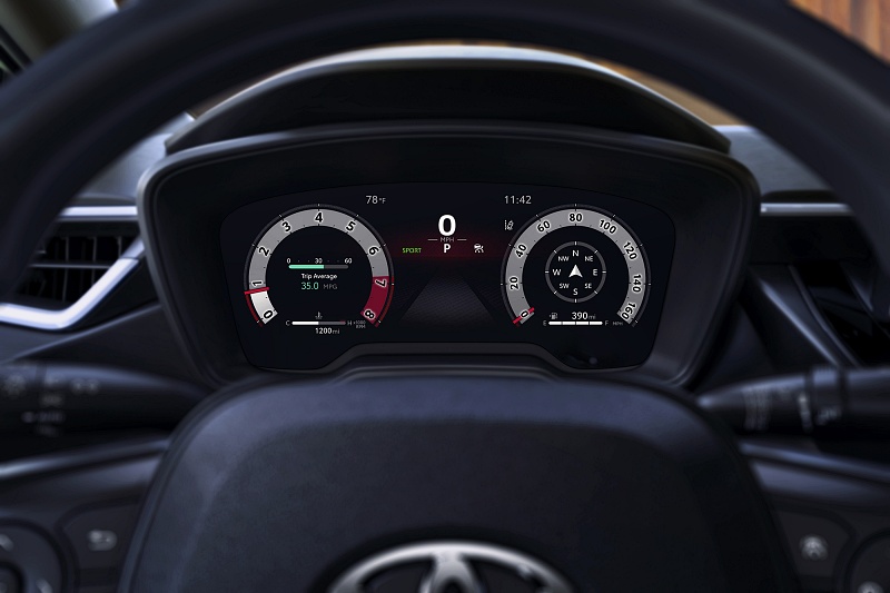 Skrin meter digital Toyota Corolla Hatchback 2027
