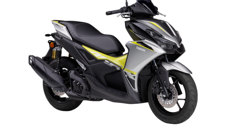 Bahagian depan Yamaha AEROX ABS 2026 Jepun