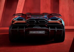 Gambar belakang Lamborghini Revuelto SV