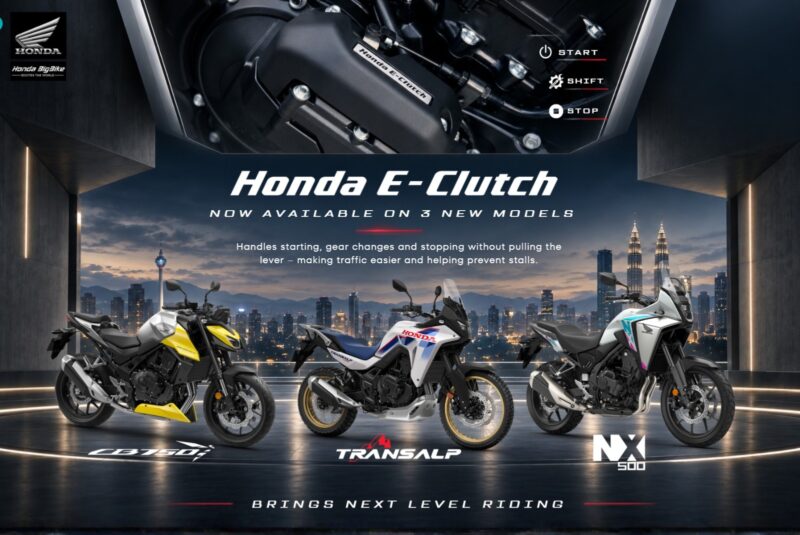 Boon Siew Honda lancar NX500, CB750 & Transalp E-Clutch, harga dari RM34,099