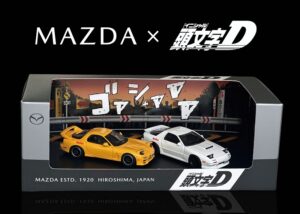 Gambar model skala Mazda RX-7 Initial D