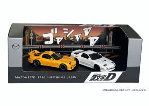 Gambar model skala Mazda RX-7 Initial D