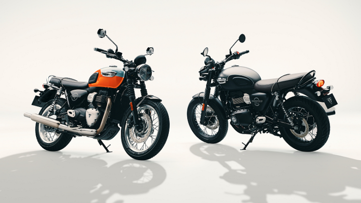 Gambar depan dan belakang Triumph Bonneville T40 dan T40 Black 2027